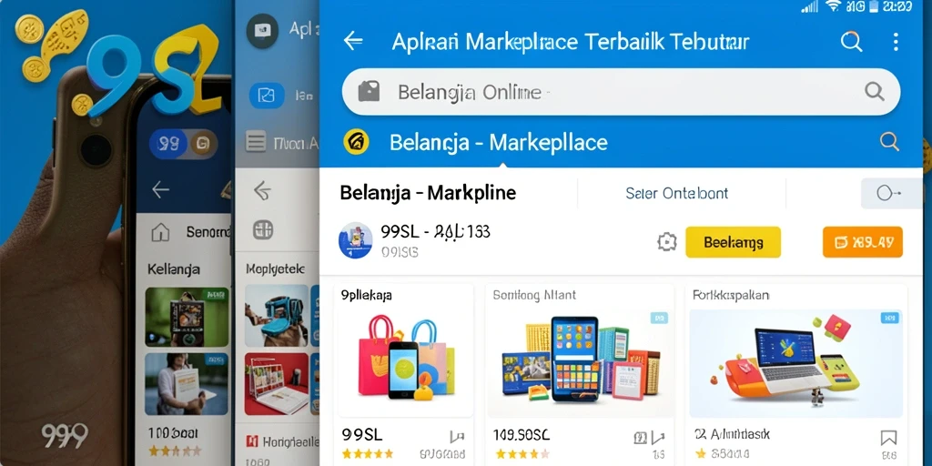 Tampilan antarmuka 99SL yang modern, memudahkan pengguna untuk berbelanja.