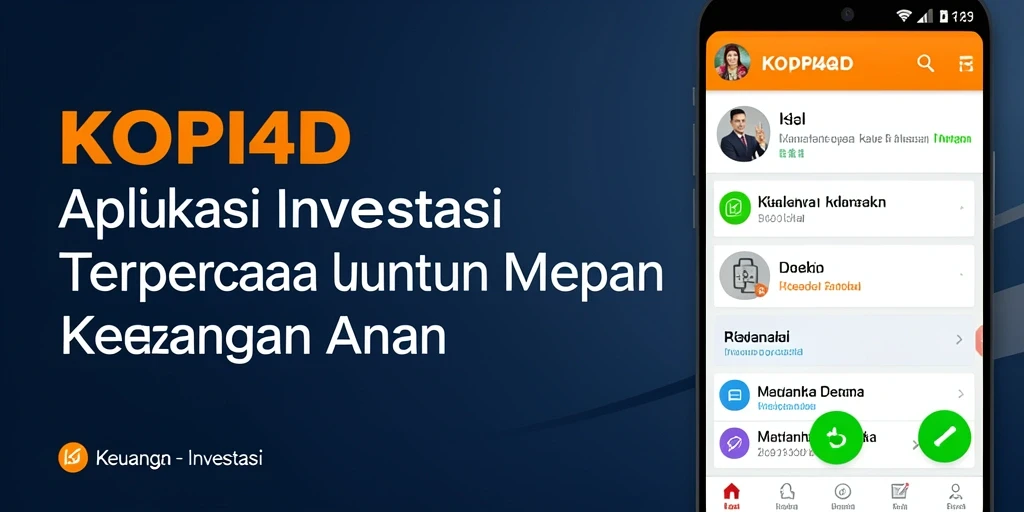 Antarmuka KOPI4D yang sederhana dan ramah pengguna untuk investasi.