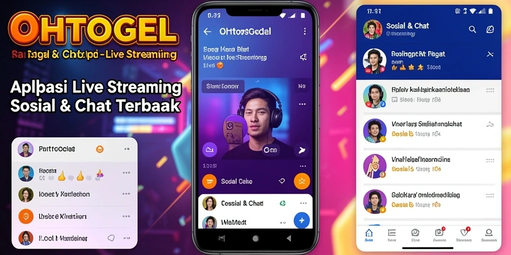 Tampilan antarmuka OHTOGEL saat Live Streaming yang interaktif dan user-friendly.