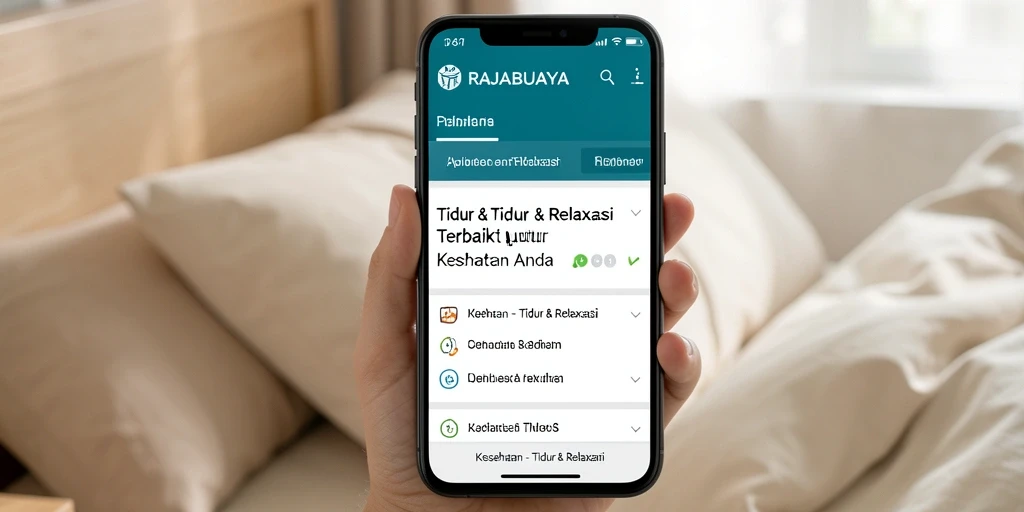Antarmuka aplikasi RAJABUAYA yang menenangkan dan mudah digunakan.