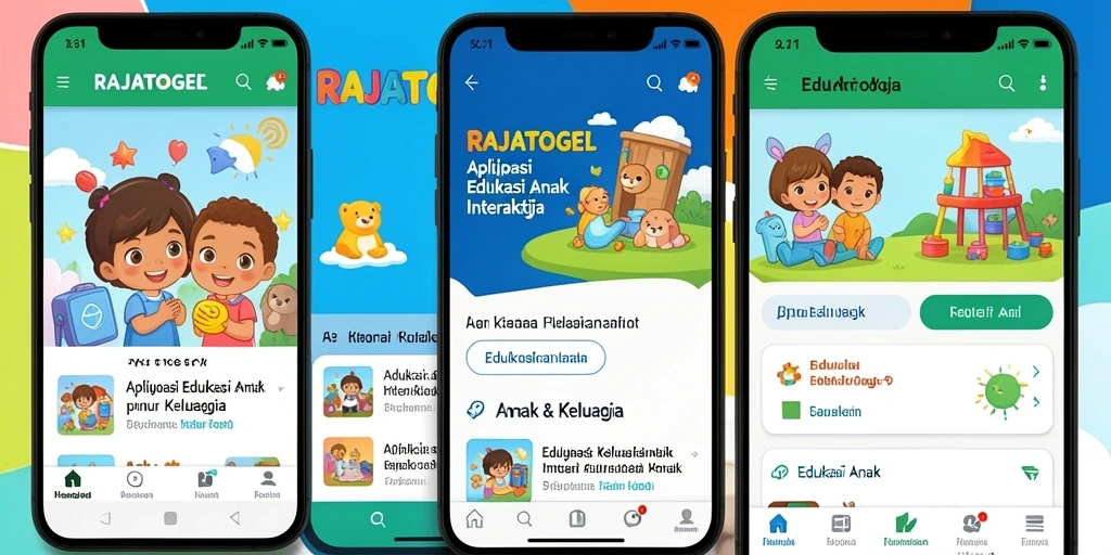 Tampilan interaktif dan edukatif dari aplikasi RAJATOGEL