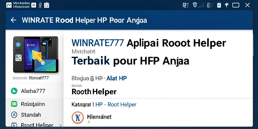 Antarmuka WINRATE777 yang intuitif dan mudah digunakan.