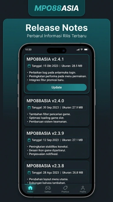 Riwayat Versi mpo88asia untuk Pengguna Android